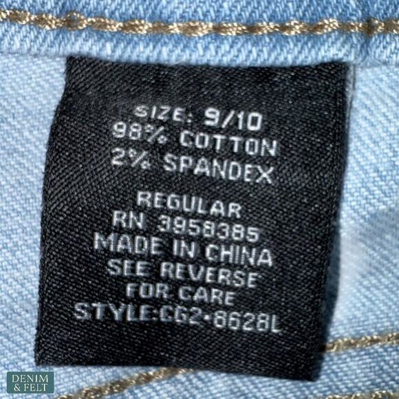 Cover Girl Light Wash Distressed Skinny Jeans Women’s Size 9/10 Ripped Denim - Picture 5 of 7